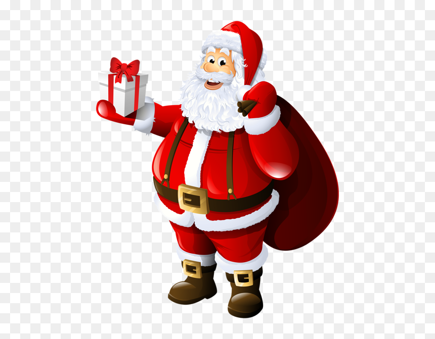Santa Claus Png Transparent, Png Download - santa sleigh silhouette png