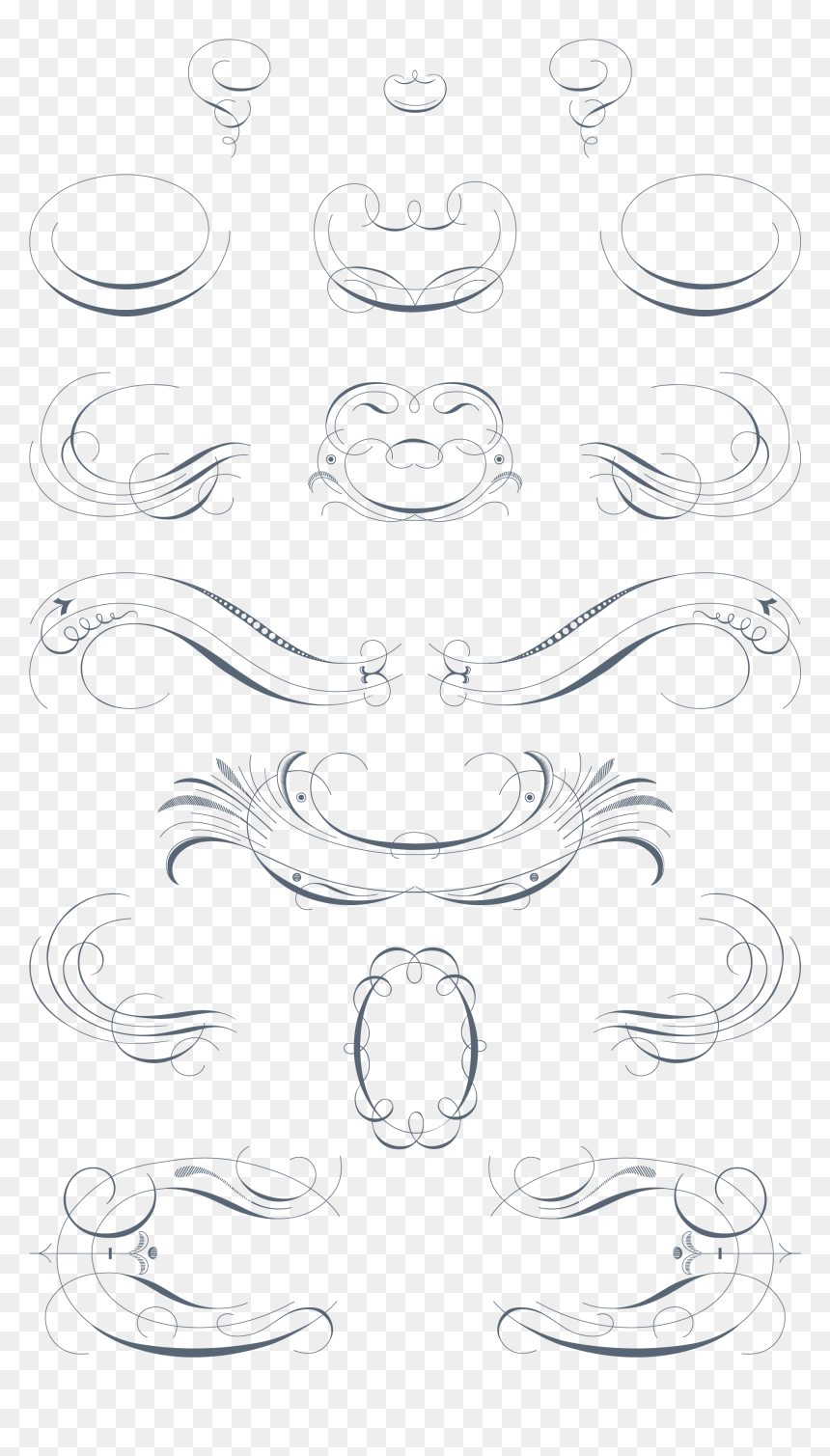 Drawing, HD Png Download - flourishes png