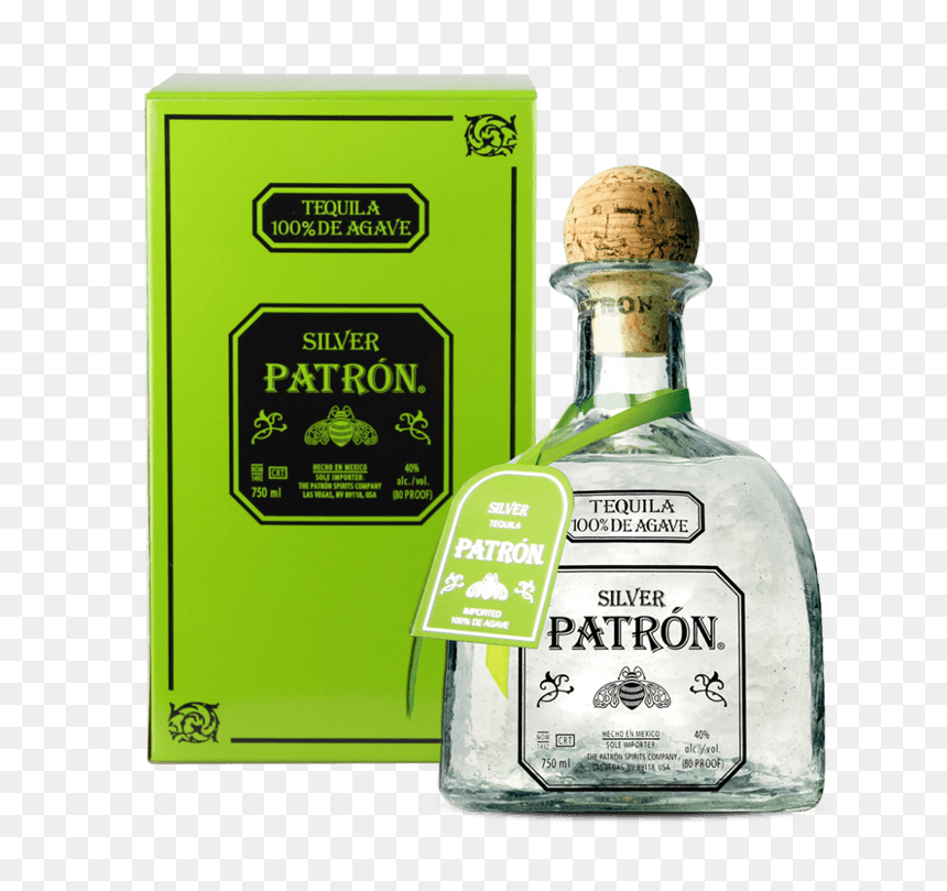 Patron Silver Tequila 700ml - Tequila Patrón Silver, HD Png Download - patron png