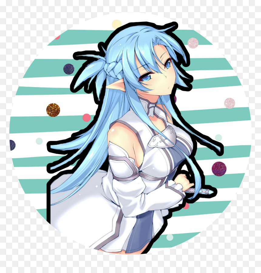 Asuna Png , Png Download - Asuna Png Hair Blue, Transparent Png - asuna png