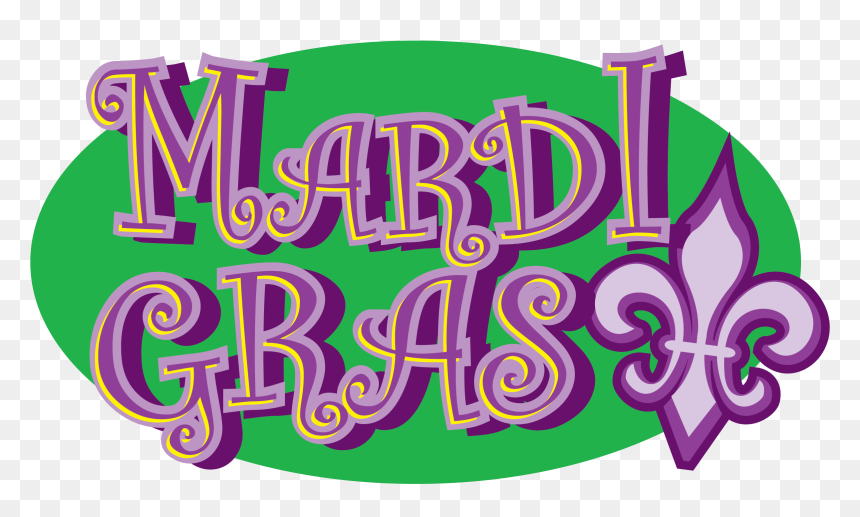 Mardi Gras Green And Purple Clip Art - Eurographics, HD Png Download - mardi gras beads png