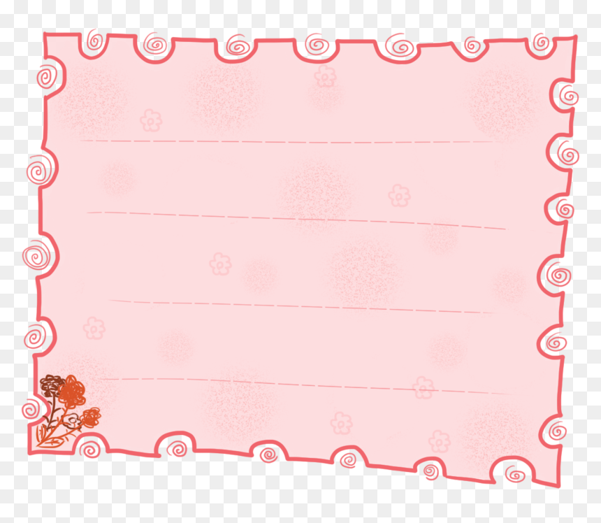 Transparent Pink Flower Border Png - Colorfulness, Png Download - thread png