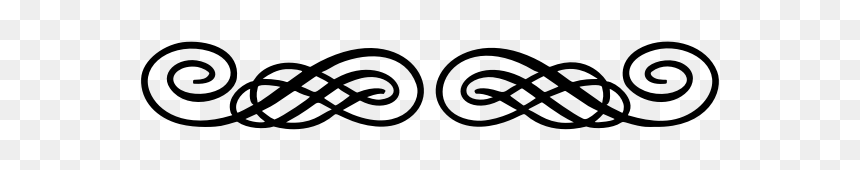 Decorative Swirly Design - Decorative Divider Flourishes Png, Transparent Png - flourishes png