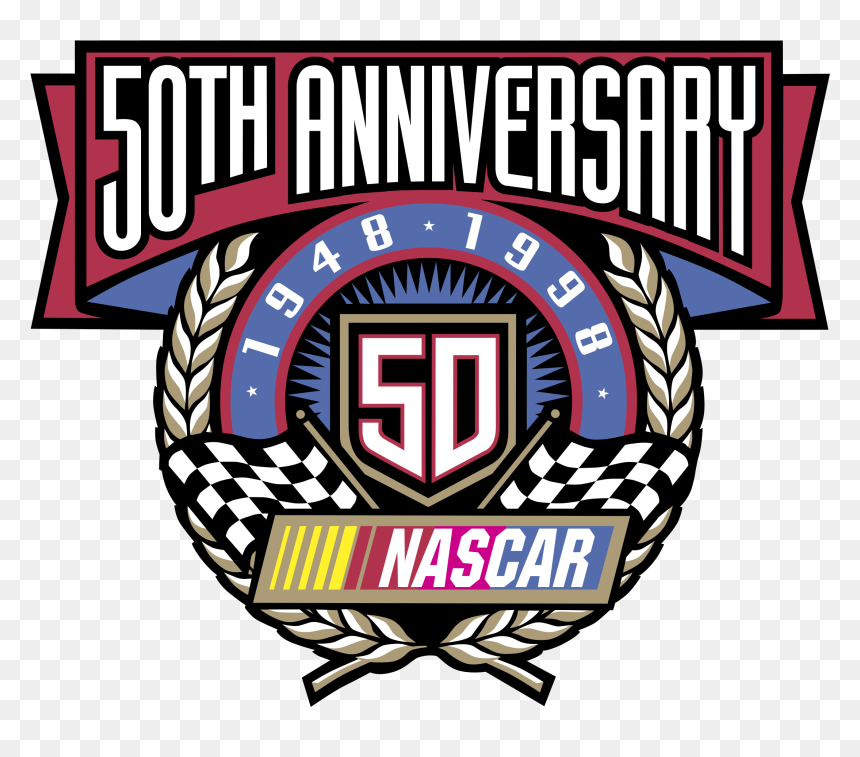 Nascar 50th Anniversary Logo, HD Png Download - nascar logo png