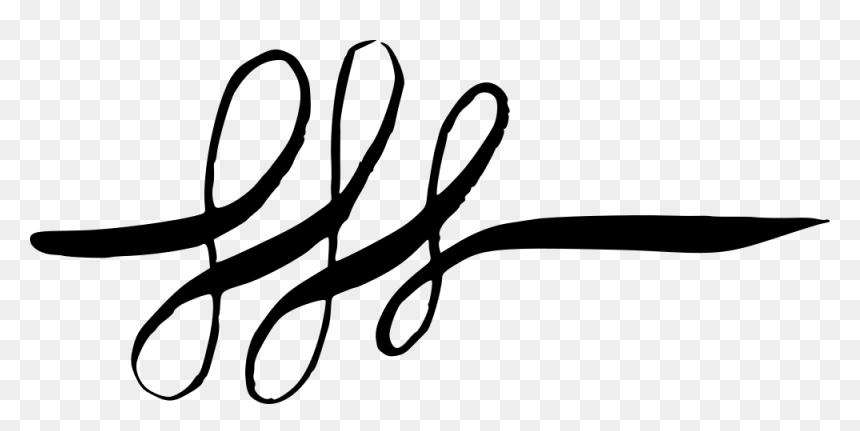 Calligraphic Swirls Flourishes 4 - Line Art, HD Png Download - flourishes png