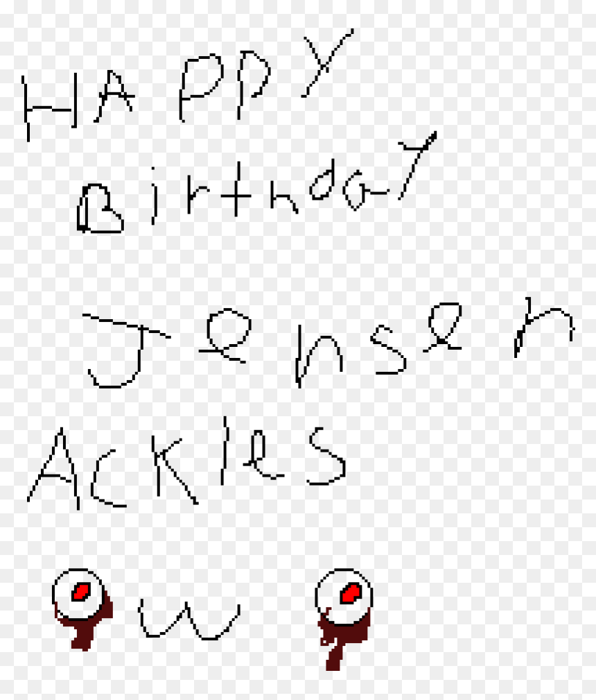 Happy Birthday Jensen Ackles - Handwriting, HD Png Download - jensen ackles png
