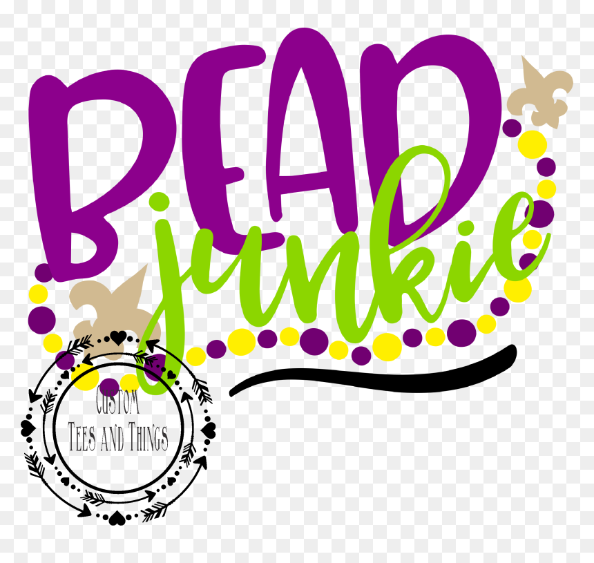 Mardi Pattern Gras Bead Party Holiday Clipart - Shrove Tuesday, HD Png Download - mardi gras beads png