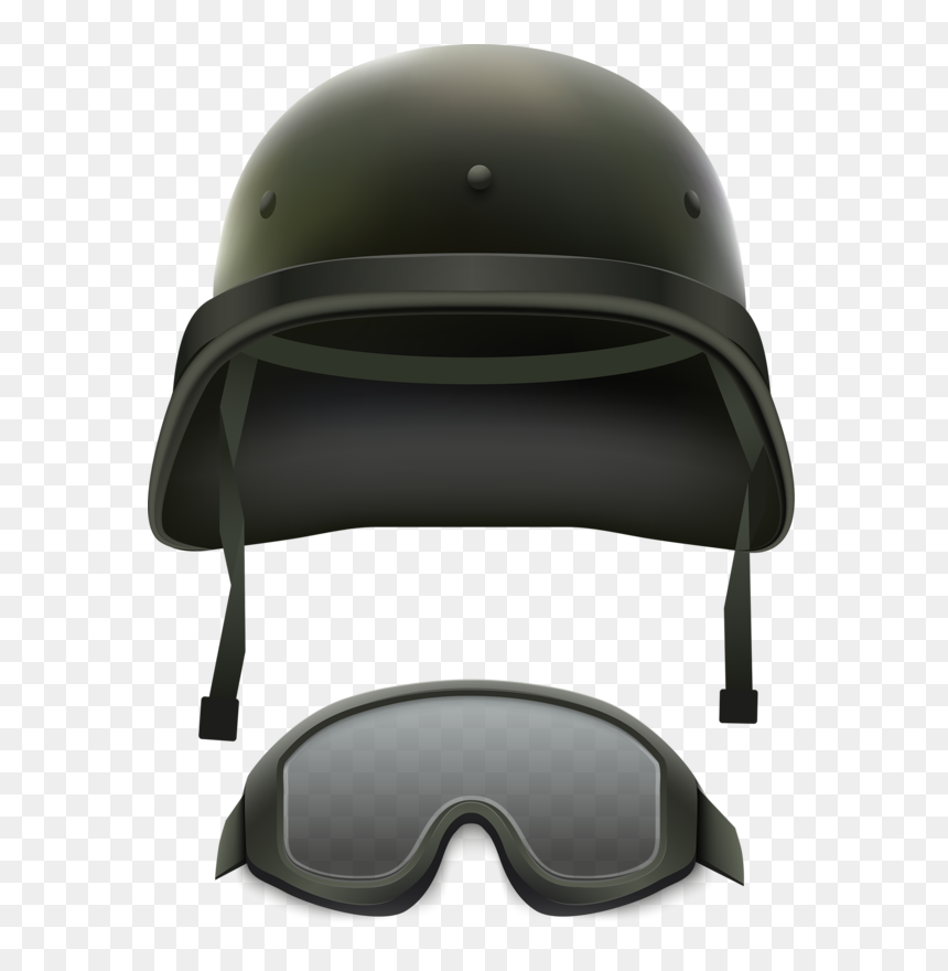 Military Camouflage Helmet Army Illustration - Animated Black Military Helmet, HD Png Download - army helmet png