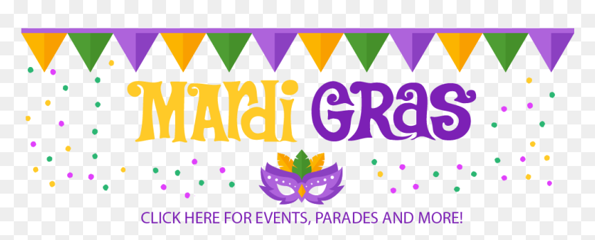 Mardi Gras Party Banner - Graphic Design, HD Png Download - mardi gras beads png