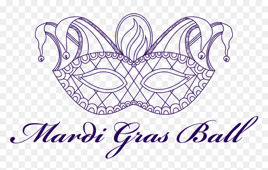 Line Art, HD Png Download - mardi gras beads png
