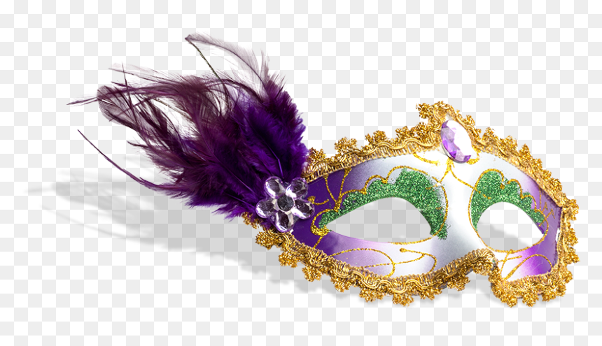 Mask Mail Size - Transparent Background Mardi Gras Mask Png, Png Download - mardi gras beads png