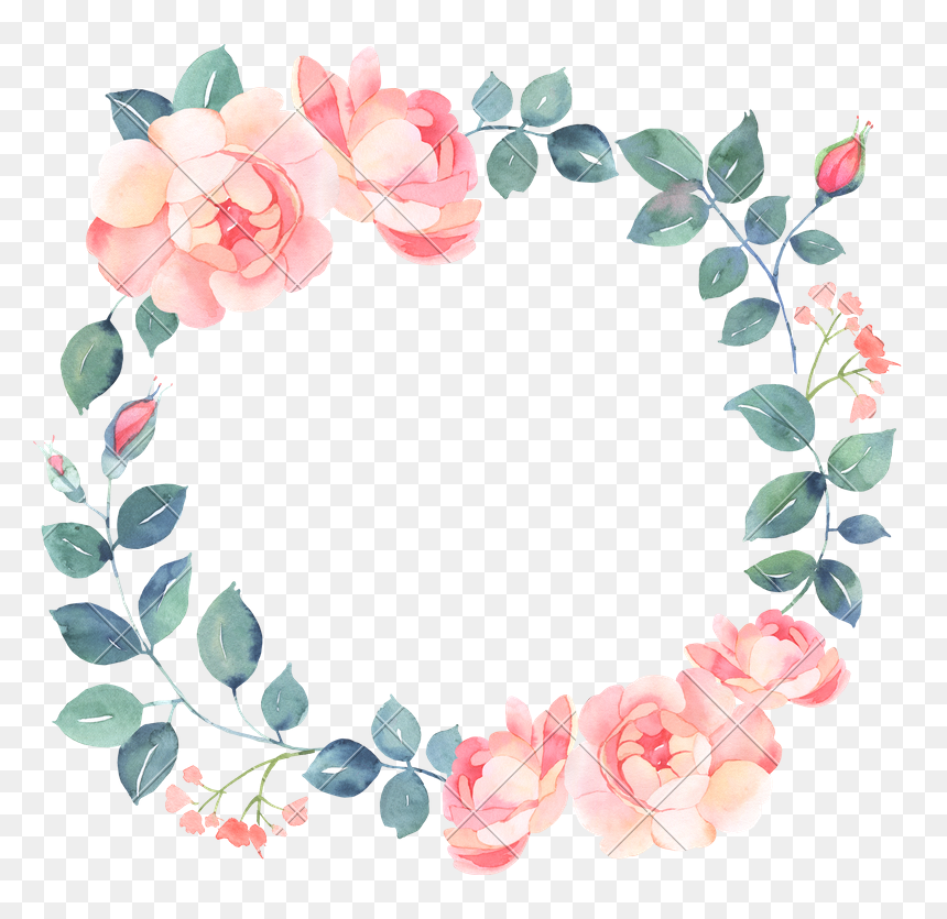 Watercolor Wreath Png - One Sweet Day, Transparent Png - watercolor wreath png