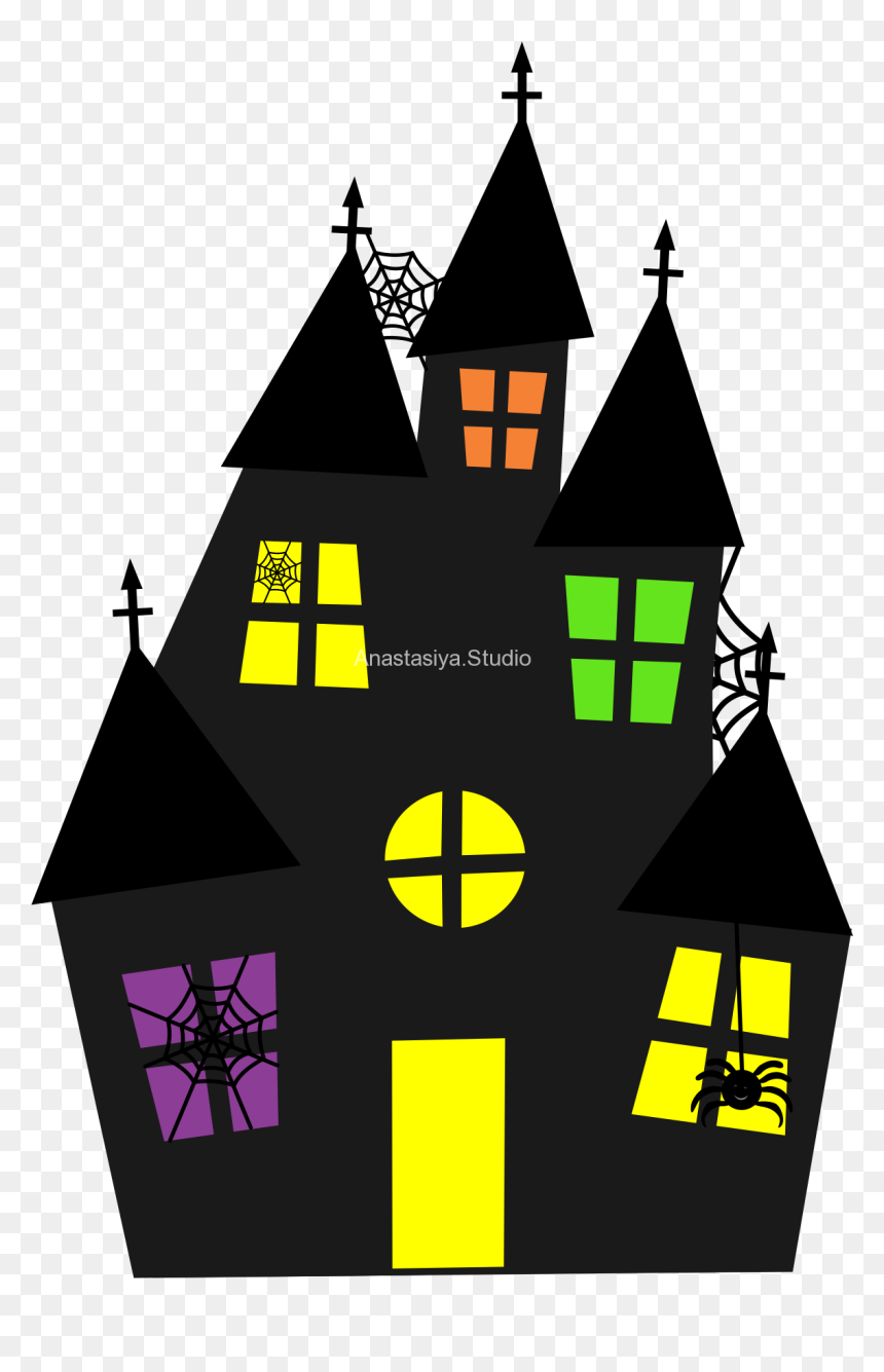 Haunted House Transparent Graphic, HD Png Download - haunted house png