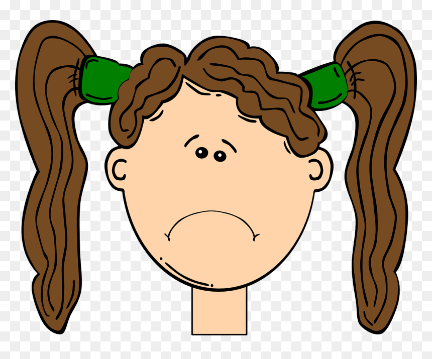 Pig Tails Clipart, HD Png Download - brown hair png