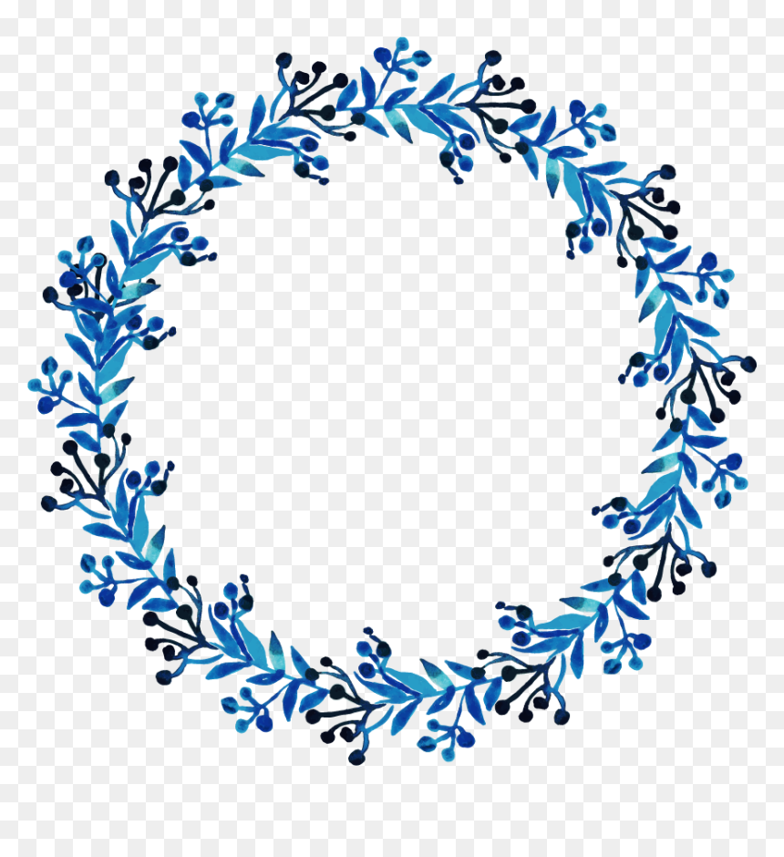 Circle, HD Png Download - watercolor wreath png