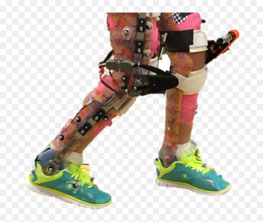 Study Shows Wearable Robotic Exoskeletons Improve Walking - Foot Brace For Cerebral Palsy, HD Png Download - children walking png