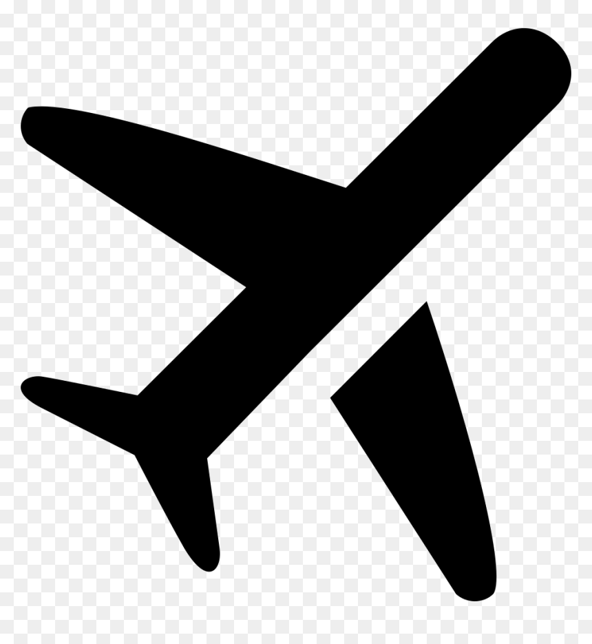 Si Glyph Airplane - Portable Network Graphics, HD Png Download - airplane icon png