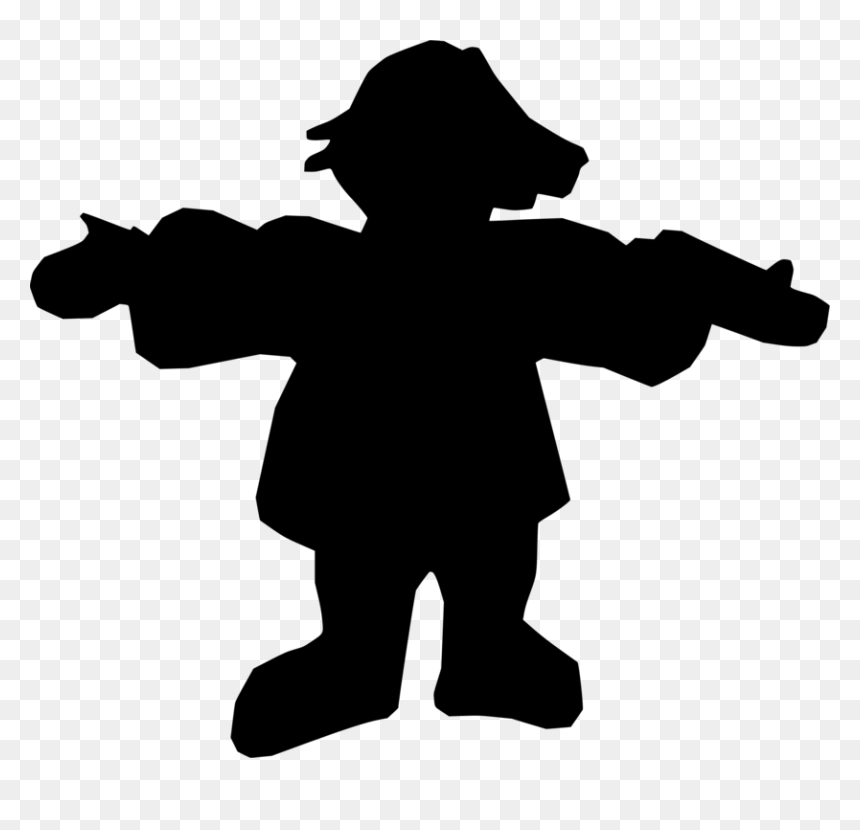 Silhouette Gosi Puppet The Adventures Of Pinocchio - Sitting Playing Guitar Silhouette, HD Png Download - pinocchio png
