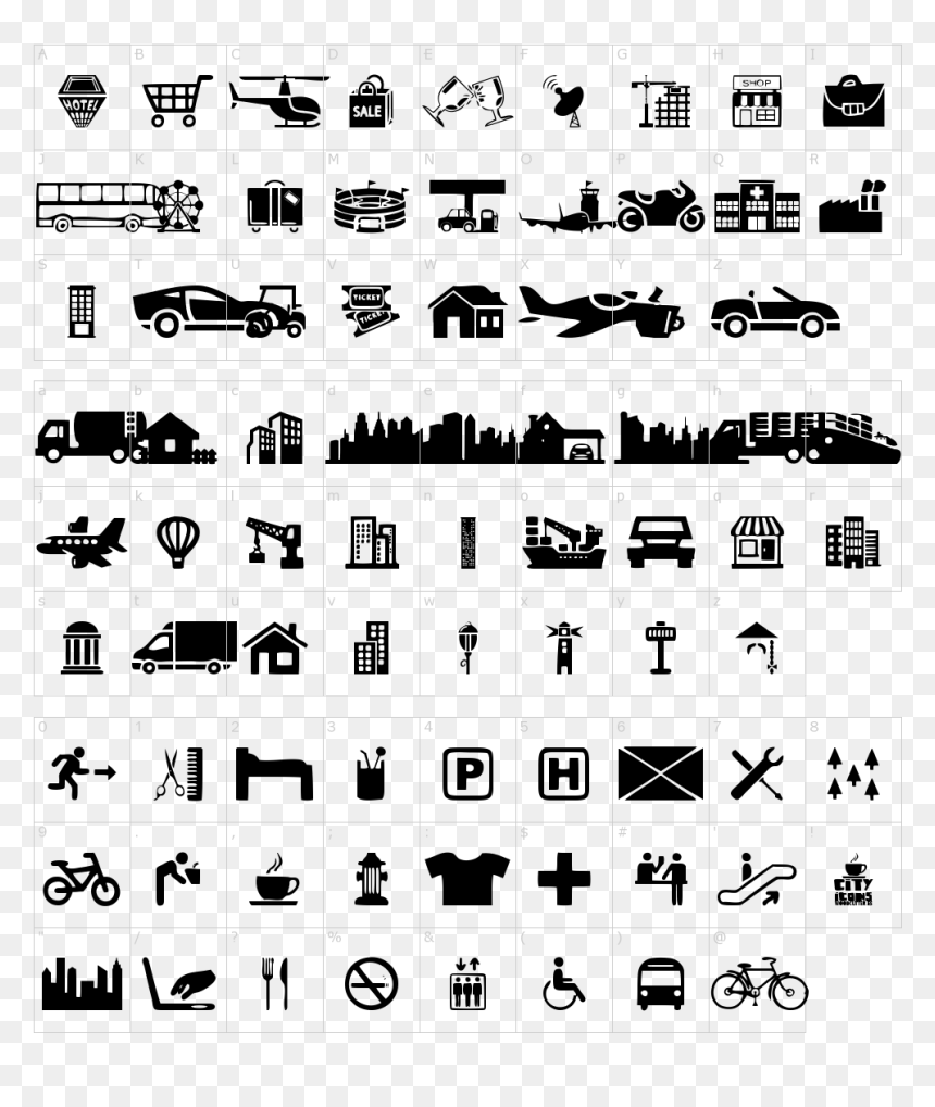 Calligraphy, HD Png Download - city icon png