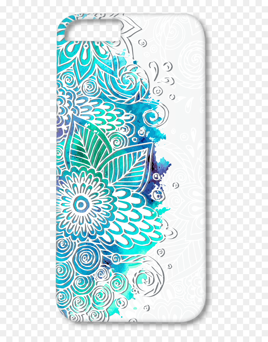 Blue Watercolor Flowers White Background - Simple Background Graphic Design, HD Png Download - white background png