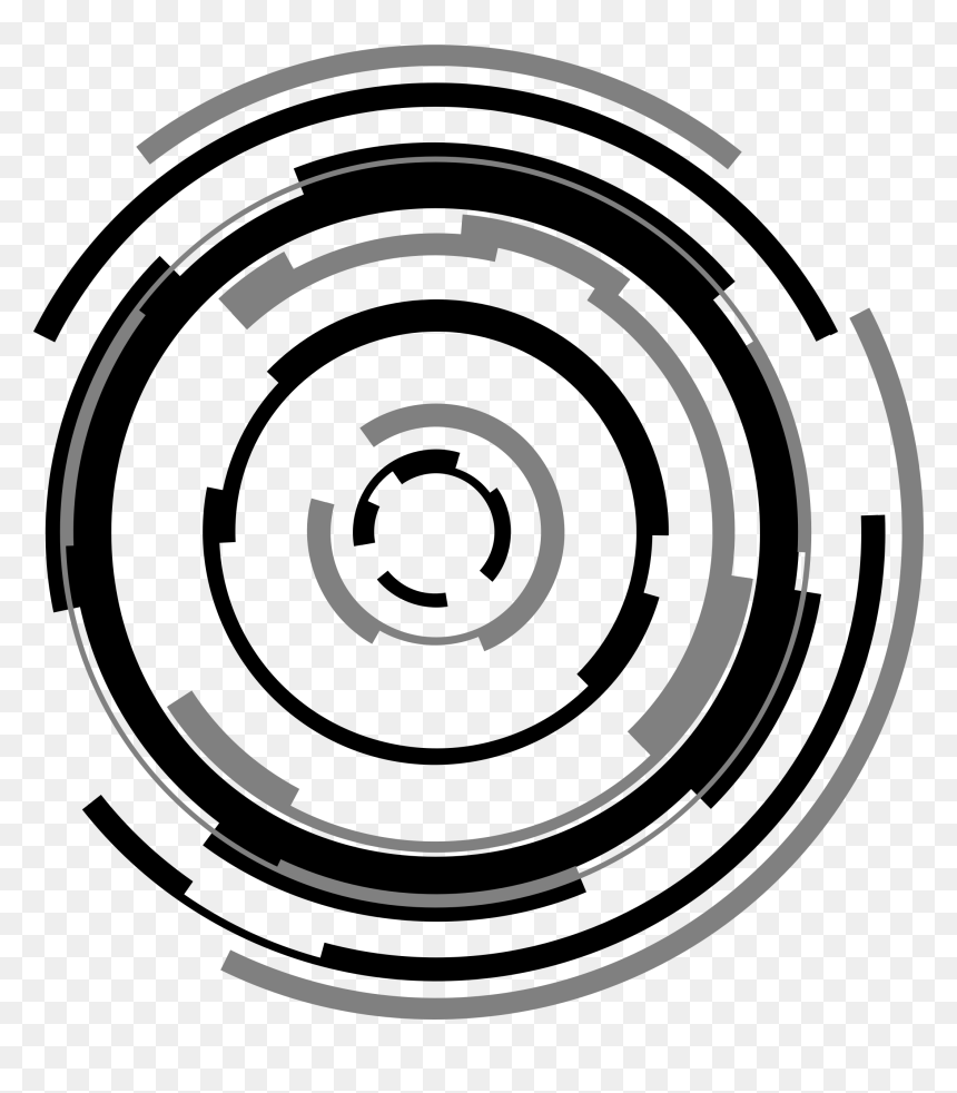 Tech Rings Clip Arts - Hi Tech Circle Png, Transparent Png - rings png