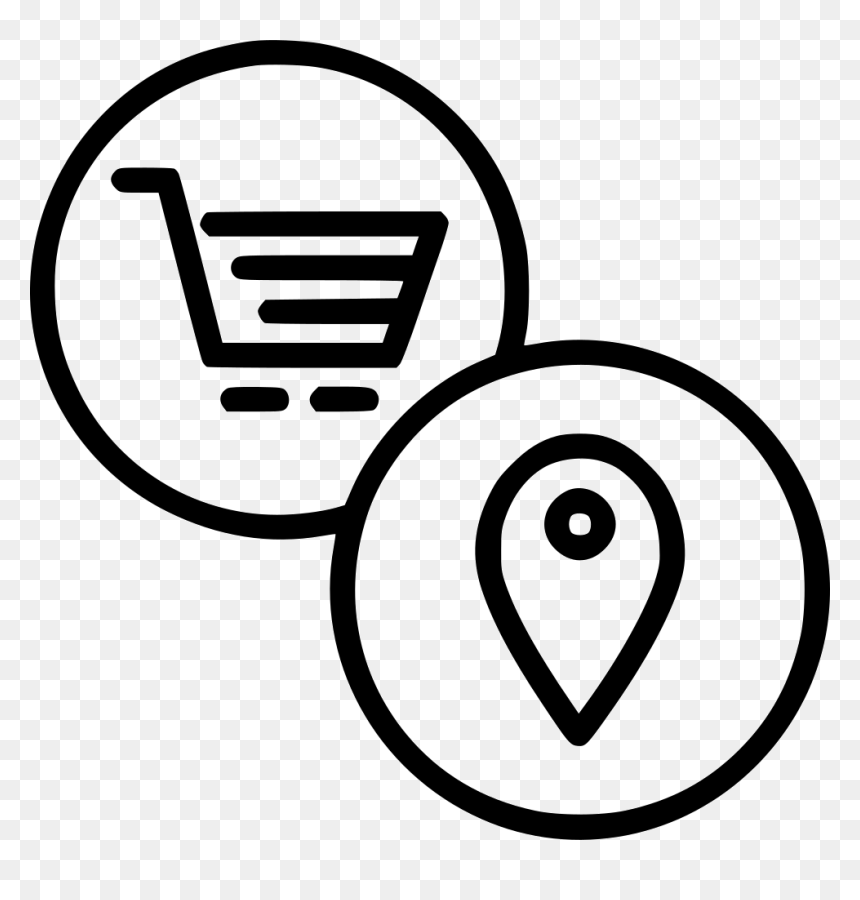 Pin Location Region Mall Spot Cart Comments - Online Trade Icon, HD Png Download - location pin png