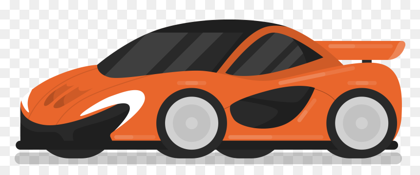Cartoon Sports Car Png - Orange Car Cartoon Png, Transparent Png - cartoon car png