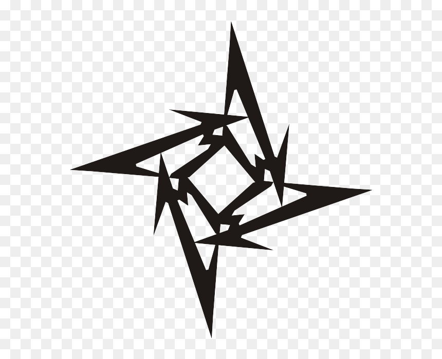Metallica Logo Hd, HD Png Download - ninja star png