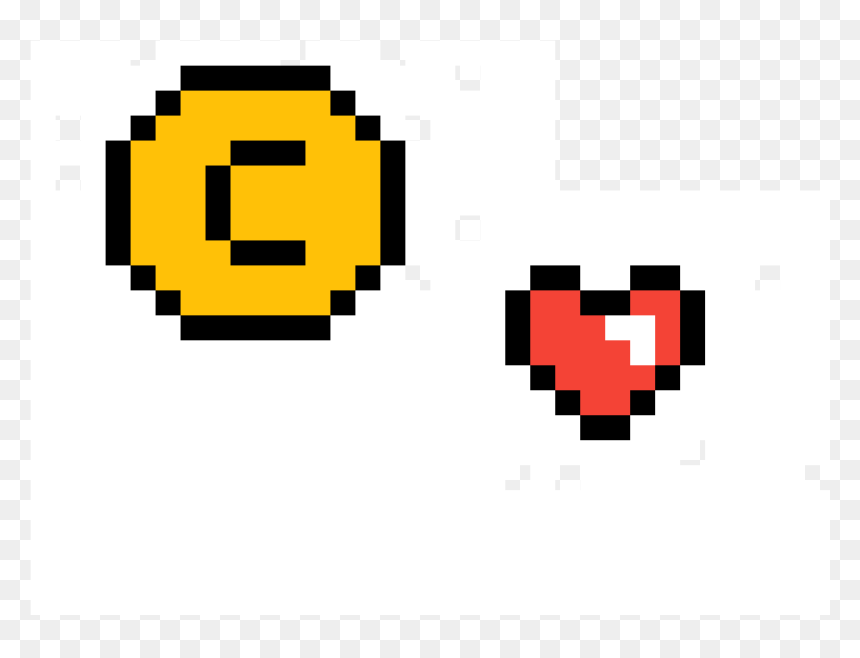 Moeda Pixel Art Png Clipart , Png Download - Pixel Aesthetic Heart Png, Transparent Png - mario coin png