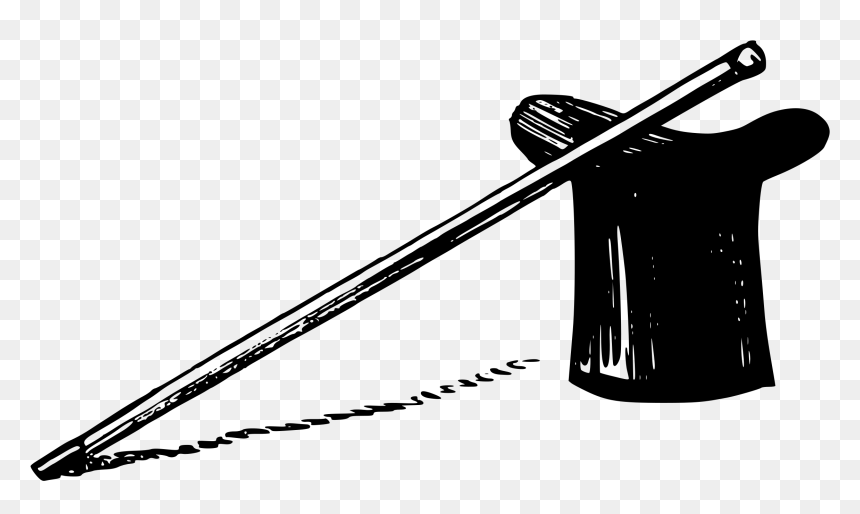 A Cane And A Top Hat Clip Arts - Top Hat And Cane Clipart, HD Png Download - cane png