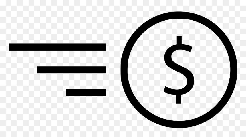 White Dollar Sign Png - Line Of Fast Png, Transparent Png - dollar sign icon png