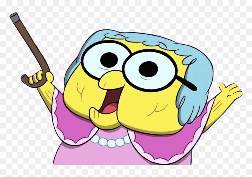 Gramma Alice Green With Cane - Gramma Big City Greens, HD Png Download - cane png