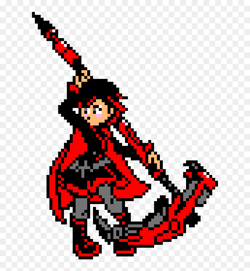 Minecraft Rwby Pixel Art, HD Png Download - rwby png