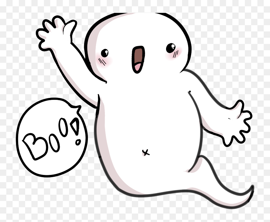 I"m Looking For A Drawing Of A Cute Ghost - Ghost Drawing Png, Transparent Png - cute ghost png