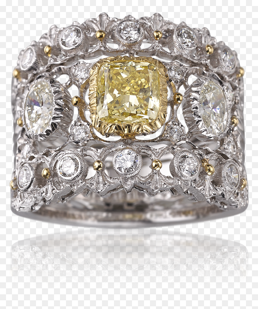 Buccellati - Rings - Band Ring - Jewelry - Buccellati Yellow Diamond, HD Png Download - rings png