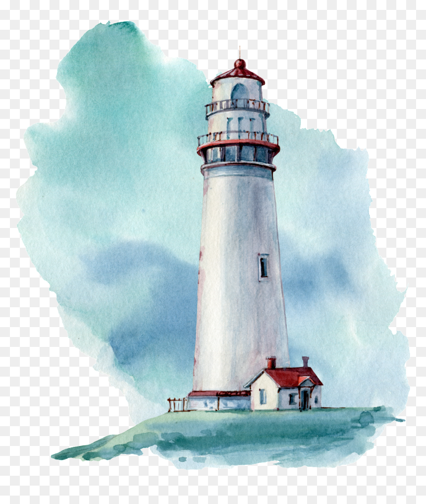 This Graphics Is Cartoon Tower Png Transparent About - Beach Theme Watercolor, Png Download - tower png