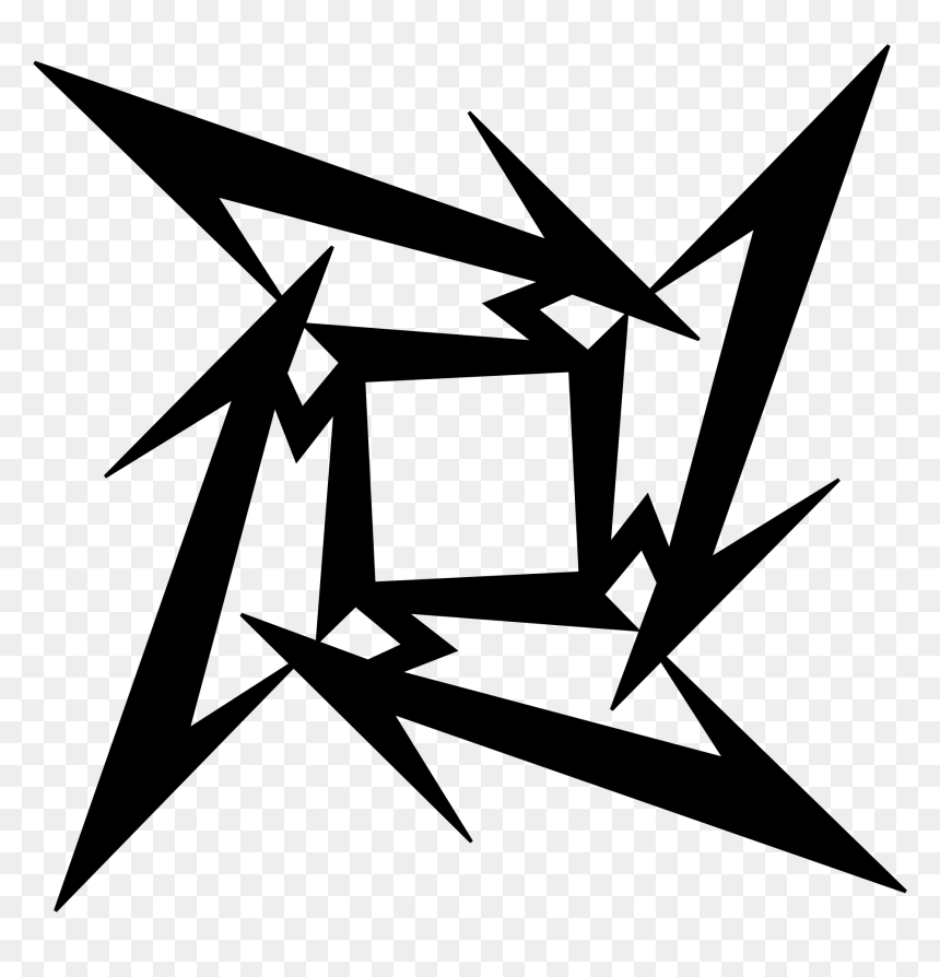 Metallica Logo, HD Png Download - ninja star png