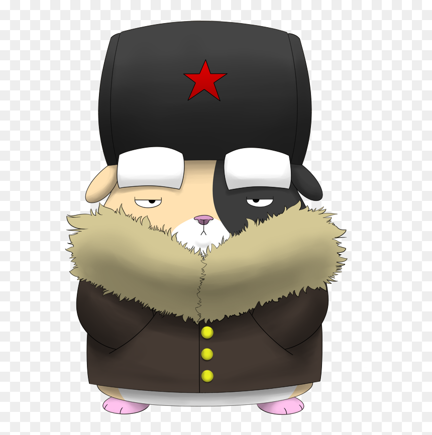 Giggles The Russian Hamster By Orikomi - Hamster Russian Hat, HD Png Download - russian hat png