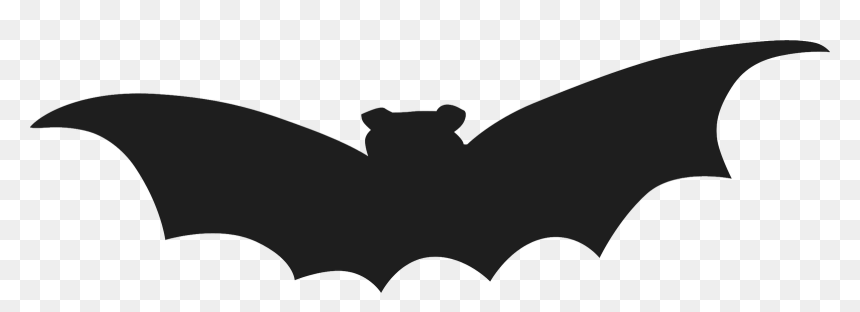 Transparent Bat Silhouette Png - Bat Silhouette Template, Png Download - bat silhouette png