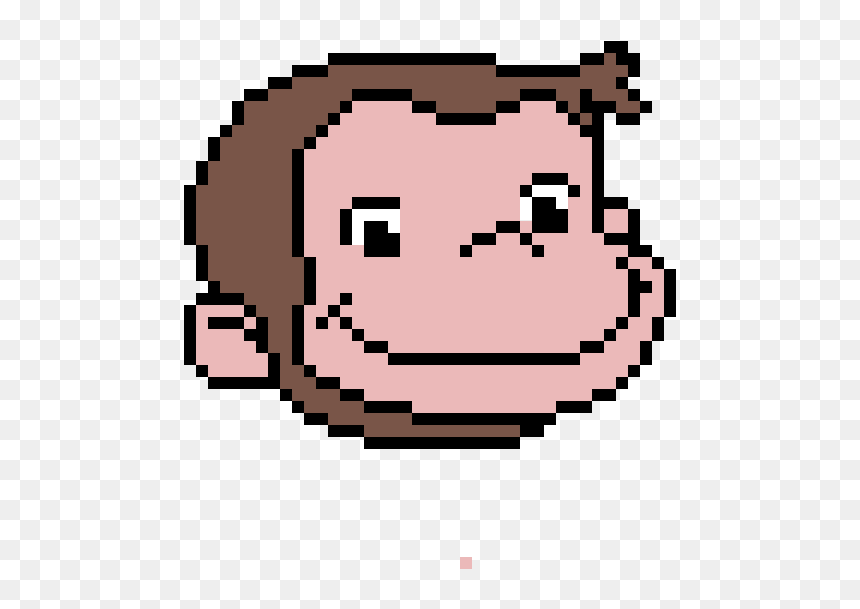 Curious George Pixel Art, HD Png Download - curious george png