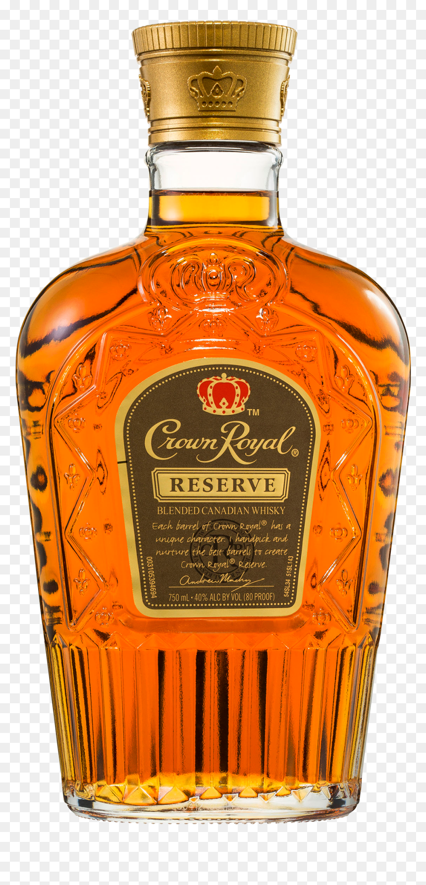 Crown Royal Reserve Canadian Whisky 750ml - Crown Royal Reserve Png, Transparent Png - crown royal png