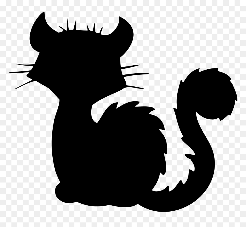 Transparent Cat Silhouette Png - Cat Silhouette, Png Download - bat silhouette png