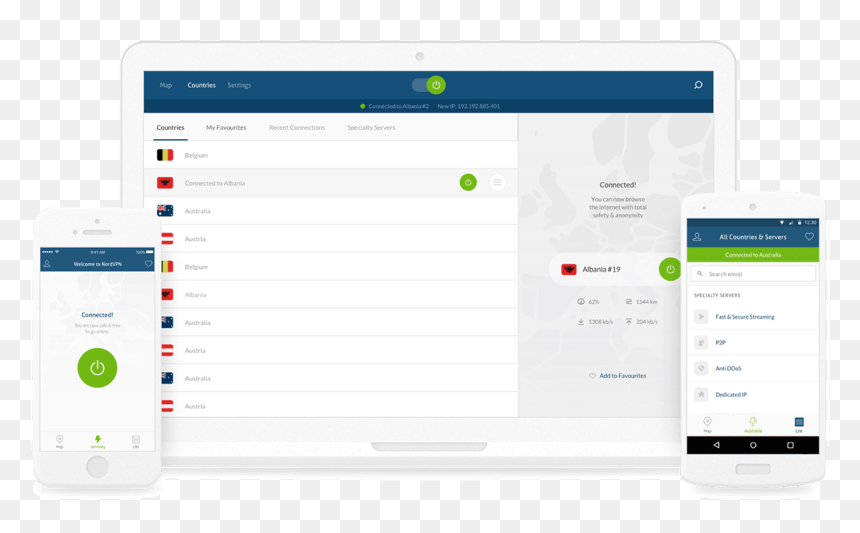 Multiple Devices Light - Nordvpn, HD Png Download - spotify icon png