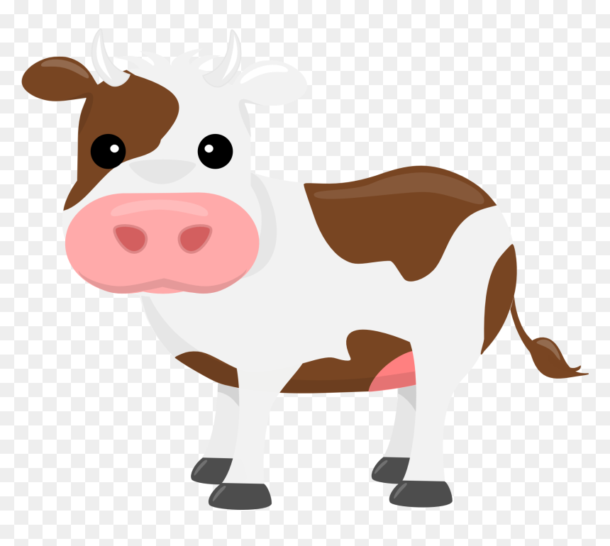 Thumb Image - Transparent Background Cute Cow Clipart, HD Png Download - farm png