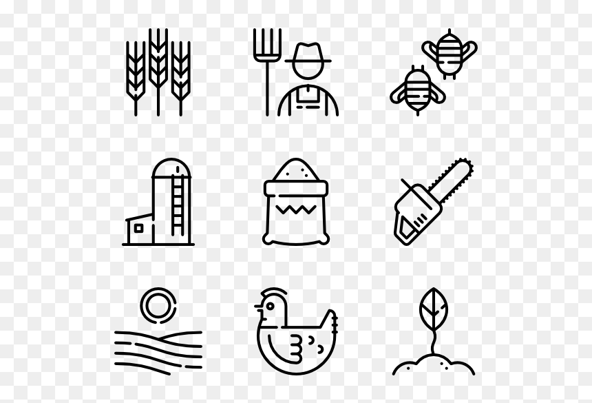 Iconos De La Agricultura, HD Png Download - farm png