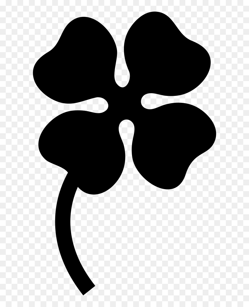 Leaf Or Flower Silhouette Shape - Flower, HD Png Download - flower silhouette png