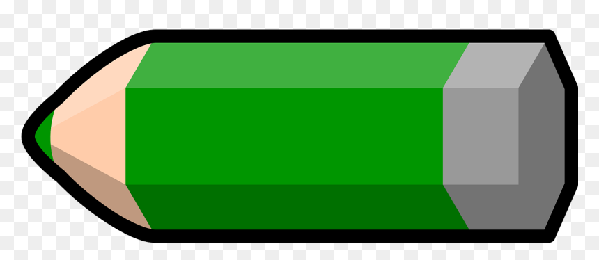 Green Colour Pencil Clipart, HD Png Download - crayon png