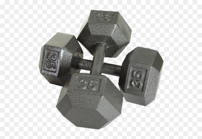 Hantel Png Image - Cast Dumbbell, Transparent Png - weights png