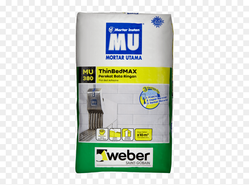 Mu380 Mortar Instan - Semen Mortar Utama 301, HD Png Download - semen png