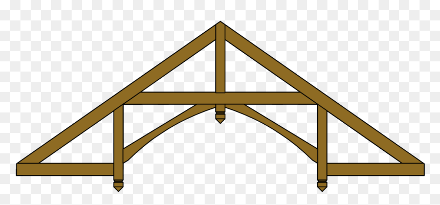 Hammer-beam Roof Truss - Roof Truss Png, Transparent Png - roof png